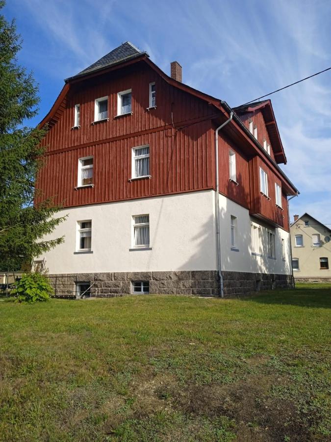 Ferienwohnung Ok Ferien - Altes Bahnhaus Muldenhammer Exterior foto