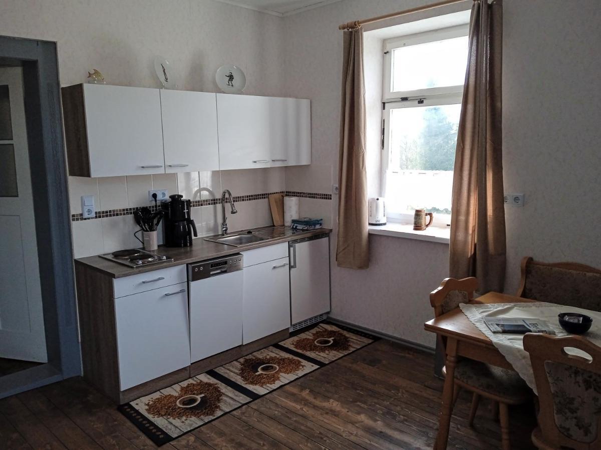 Ferienwohnung Ok Ferien - Altes Bahnhaus Muldenhammer Exterior foto