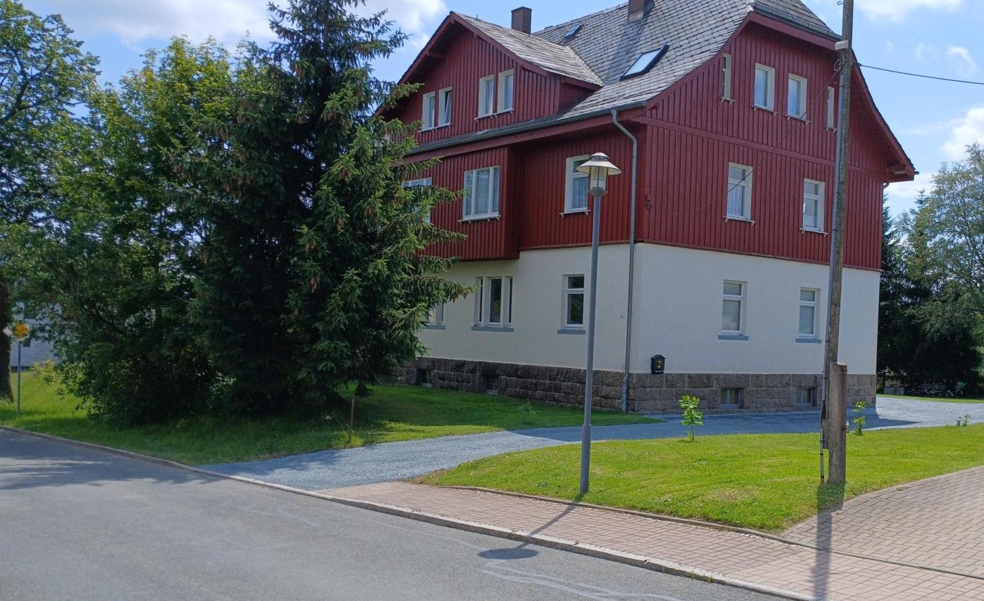 Ferienwohnung Ok Ferien - Altes Bahnhaus Muldenhammer Exterior foto